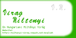 virag miltenyi business card